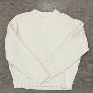 Abercrombie & Fitch Cream Crew Neck Sweater